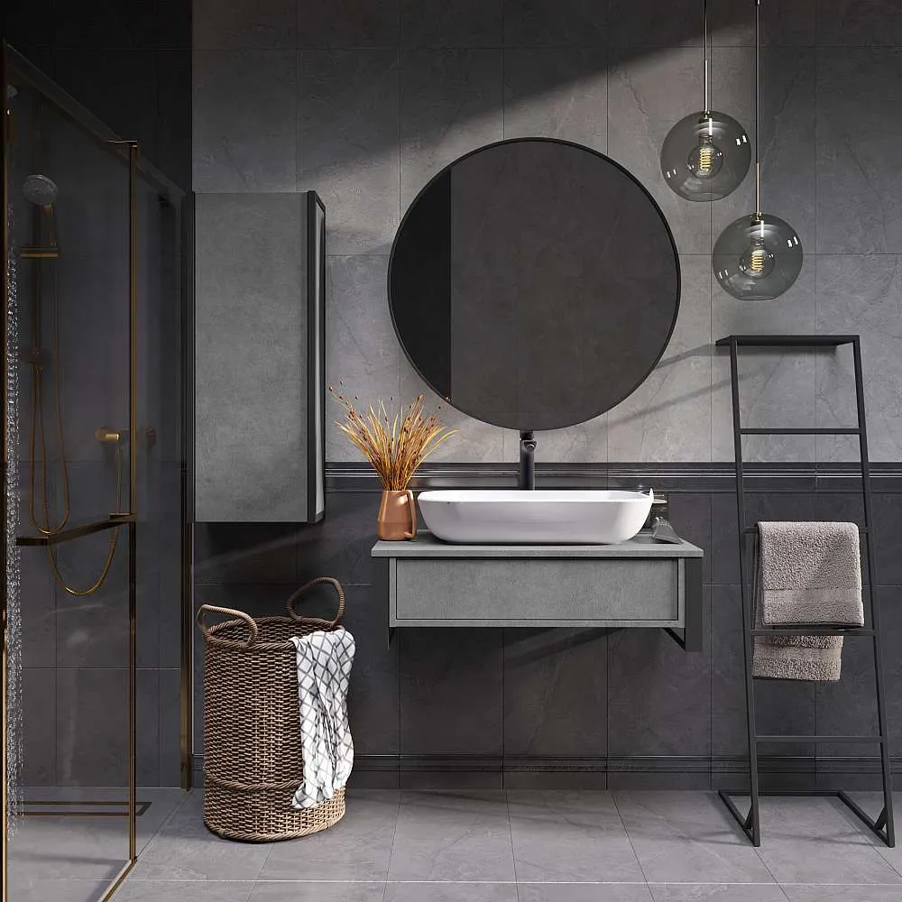 Тумба ГРАНЖ ЛОФТ/GRUNGE LOFT 80П 1в.я бетон лофт