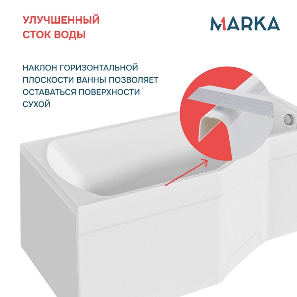 Ванна "Convey" 170*75 L Комплект Премиум