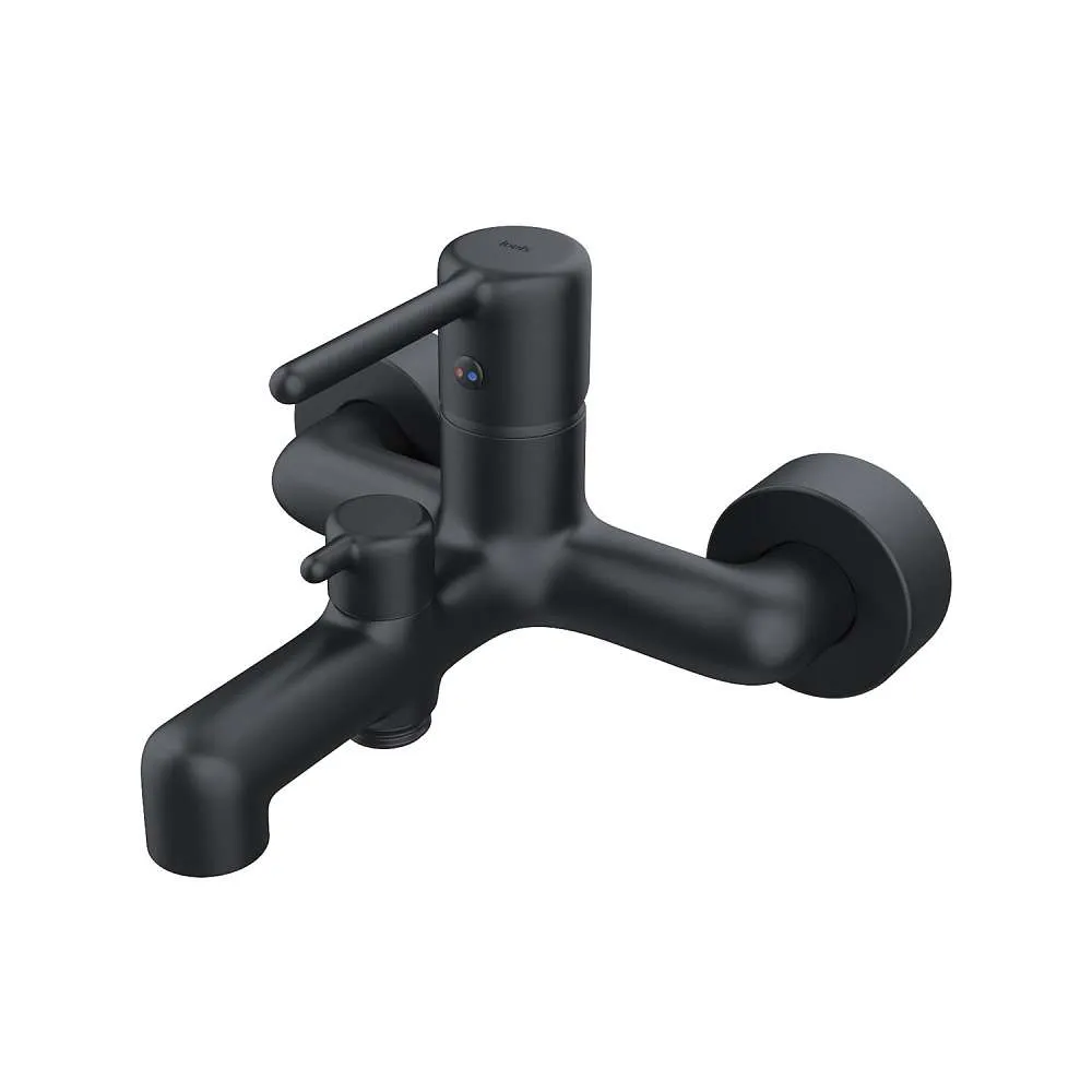 Смеситель IDDIS Эйгер для ванны черный матовый AIGBL00i02WA
