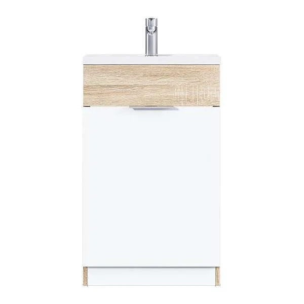 Тумба с раковиной Revo 50Н 1д. Дуб Сонома