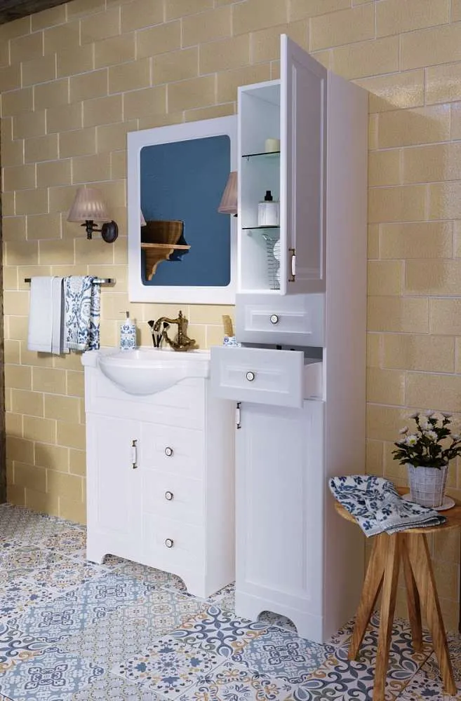 Пенал Прованс 35Н 2д.2в.я. белый глянец