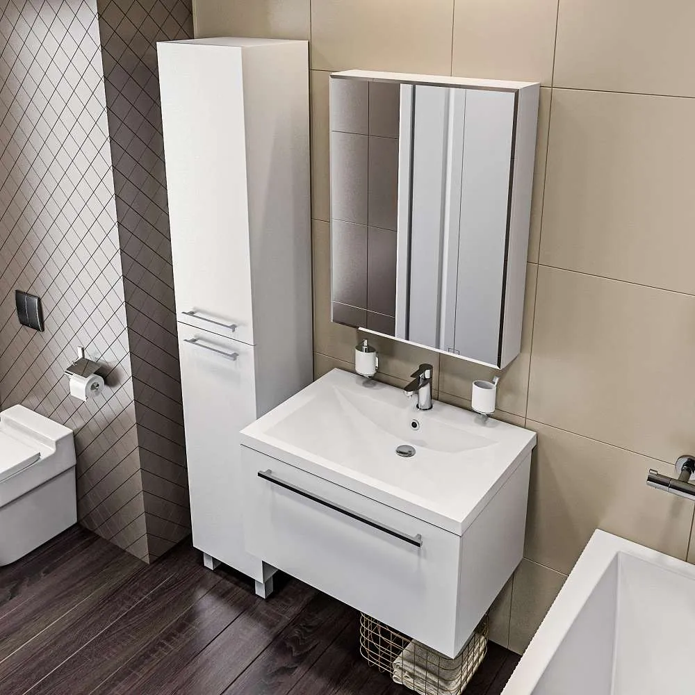 Пенал Соната 35Н 2д.б/к белый глянец R