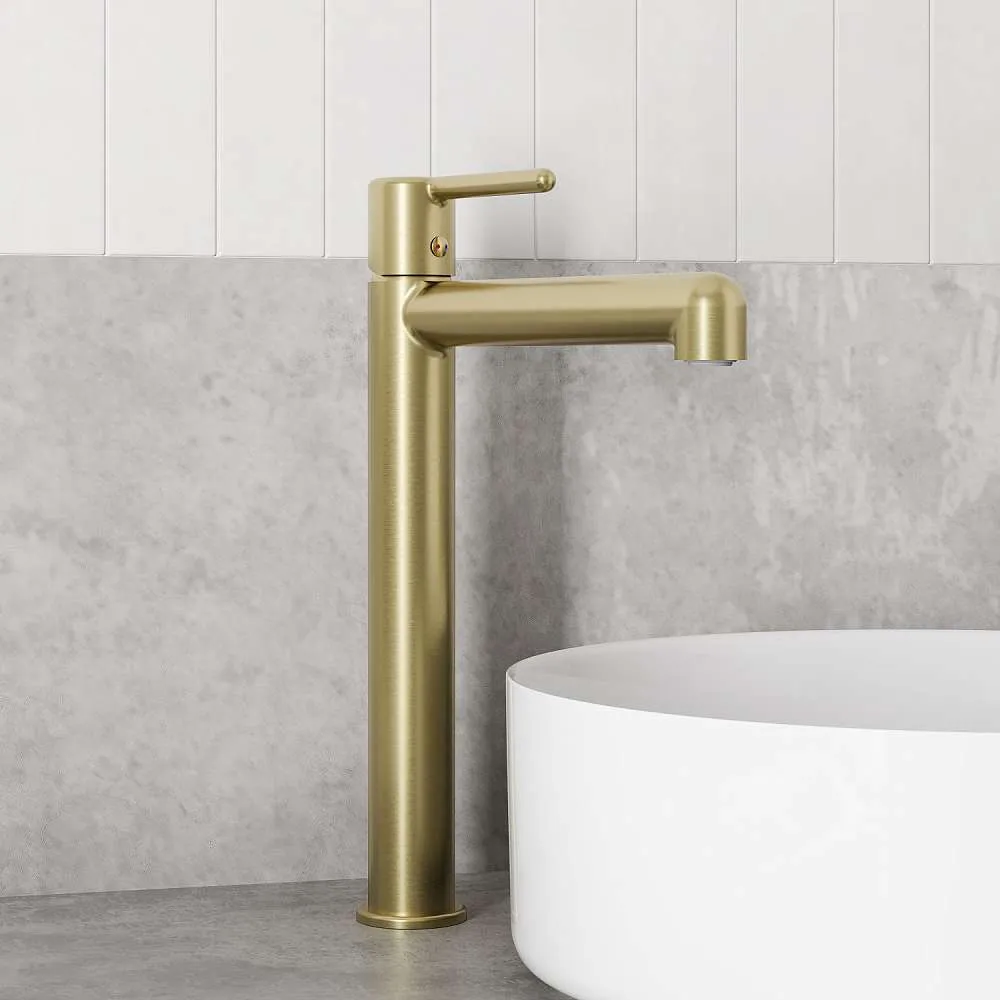 Cмеситель для раковины IDDIS Aiger высокий золото матовый AIGMG01i01