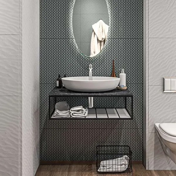 Тумба открытая Sync 60 Black/white, лофт