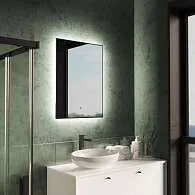 Зеркало Shape Strict (600х800х30) прямоугольник черный К01 LED датчик