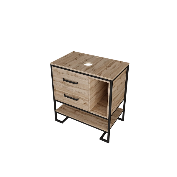 Тумба со столешницей Grunge Loft 80Н 2я/2п Дуб вотан