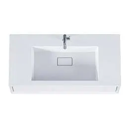 Тумба Milacco 100П (994х300х476) 1я белый (низ)