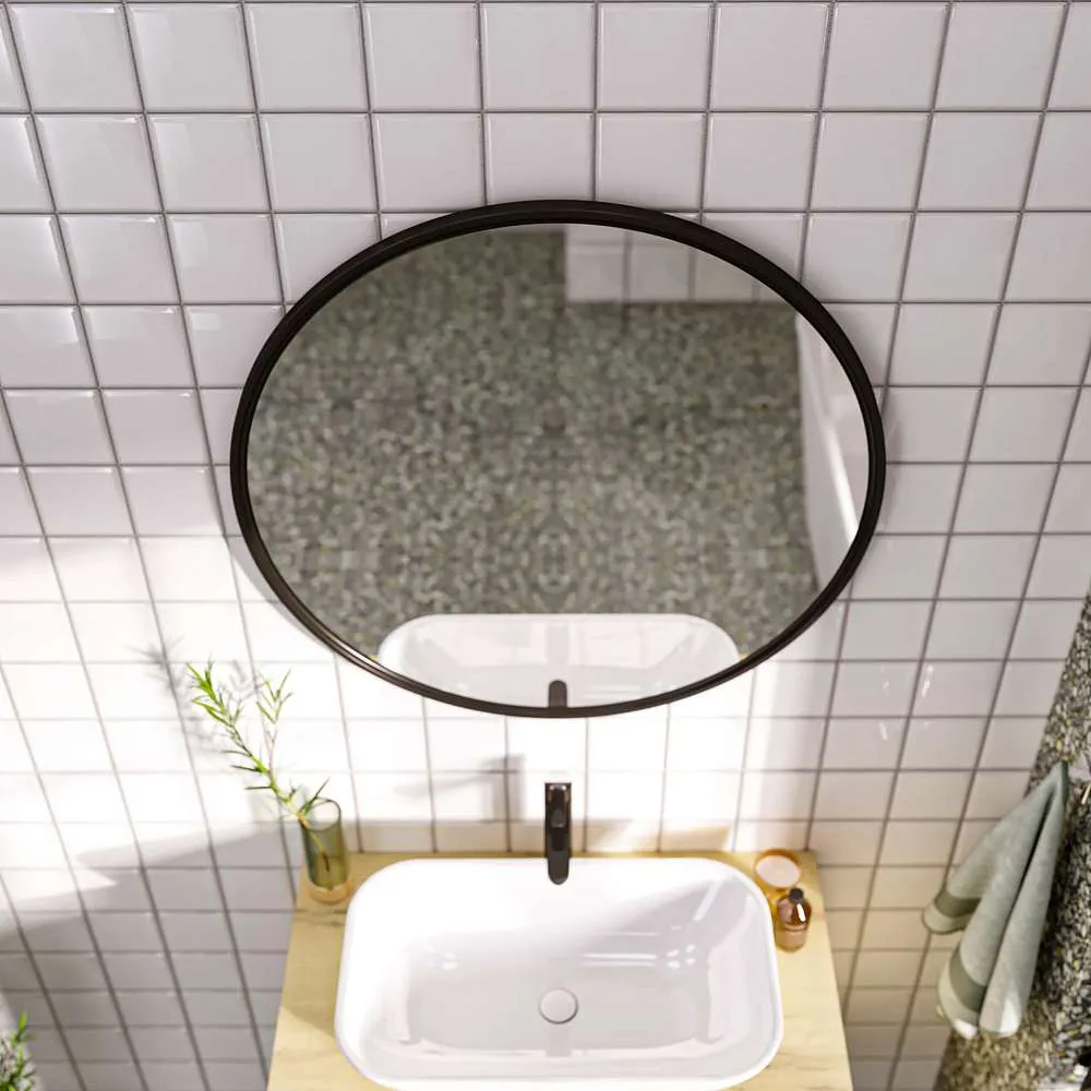 Зеркало МИСТЕРИЯ/Mystery 800П монолит найт круглое