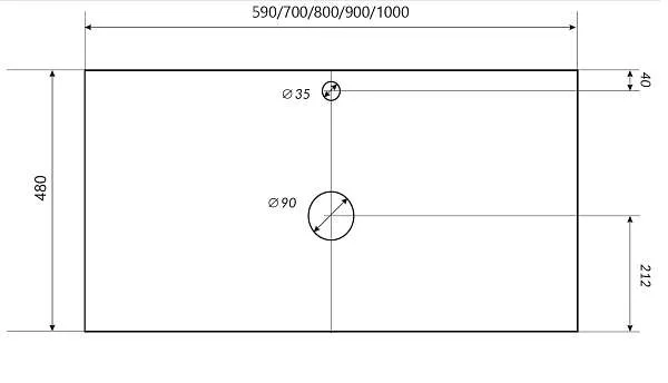 Тумба открытая Sync 60 Black/white, лофт