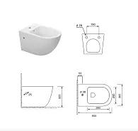 Биде подвесное Santi Line SL-5058