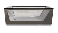 Ванна NEO 1700х750 GLASSх2 серый