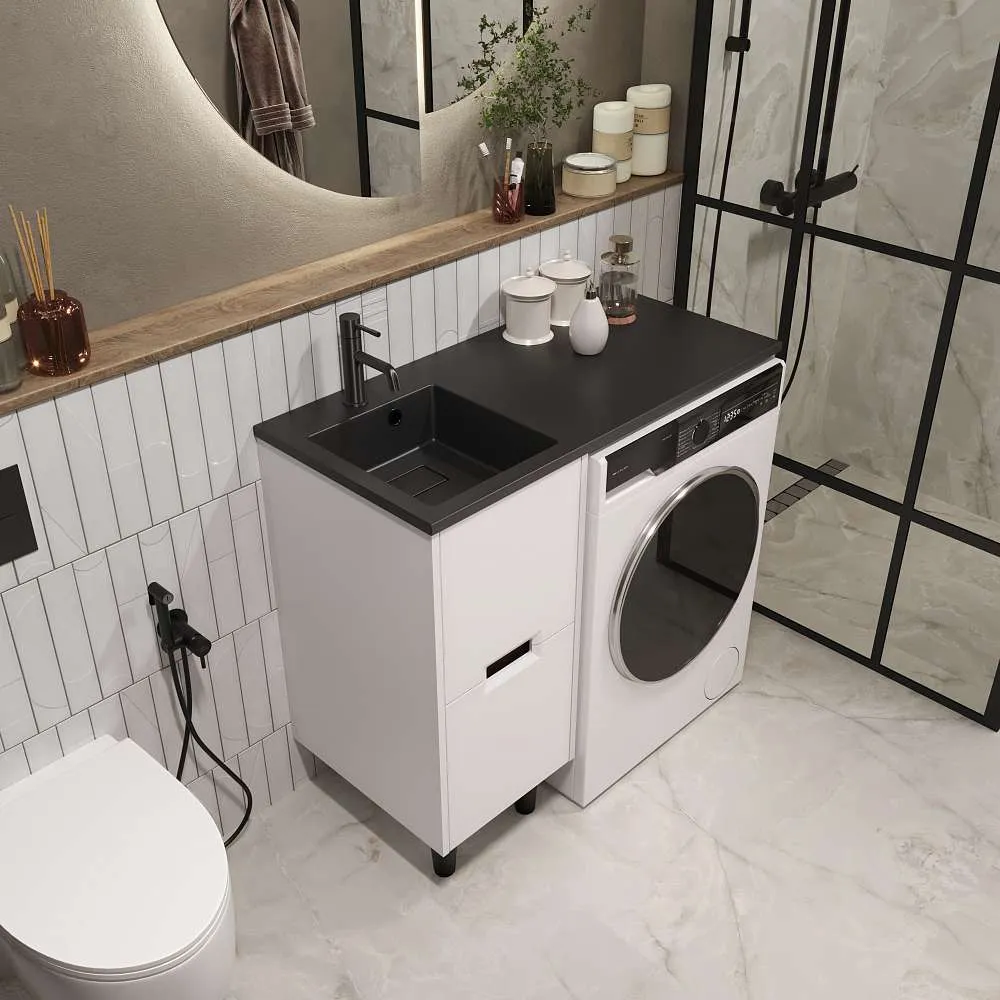 Тумба КЛЭР/Maid 38Н(100) (380х890х475) 2я белый