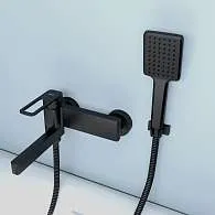 Смеситель для ванны IDDIS Слайд черный SLIBL00i02