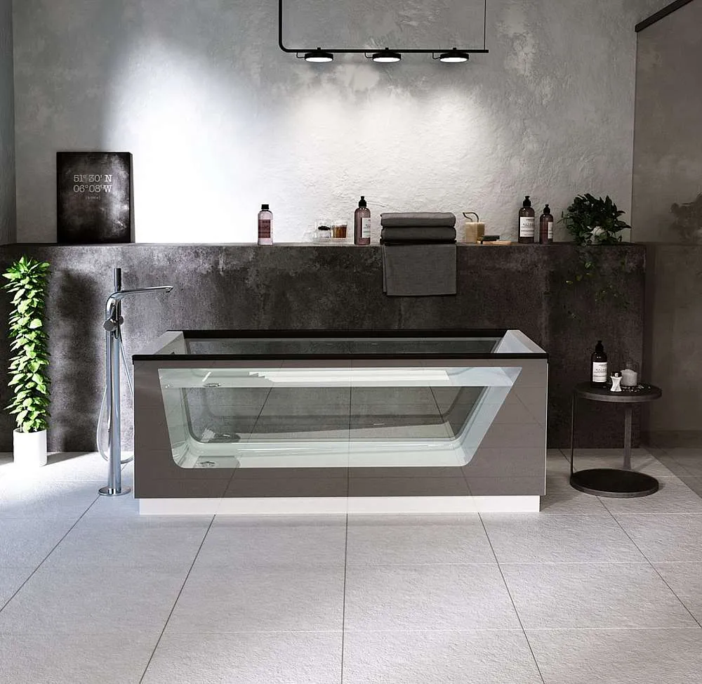 Ванна NEO 1700х750 GLASSх2 серый