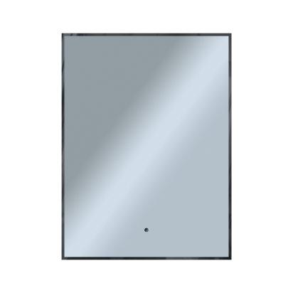 Зеркало Shape Strict (700х900х30) прямоугольник черный К01 LED датчик