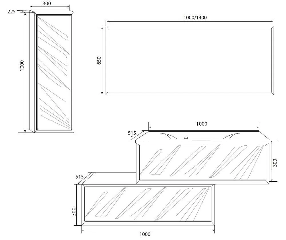Пенал Glace 30П 1д White R
