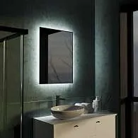 Зеркало Shape Strict (600х800х30) прямоугольник черный К01 LED датчик