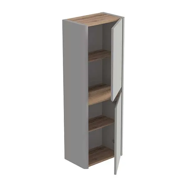 Пенал Mona 40П (400х1100х250) 2д агатовый серый