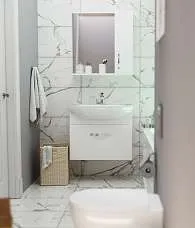 Тумба под раковину Вита 65П 1в.я. белый глянец, МДФ