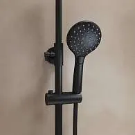 Душевая система  IDDIS Ray с  изливом черный матовый RAYBL3Fi06