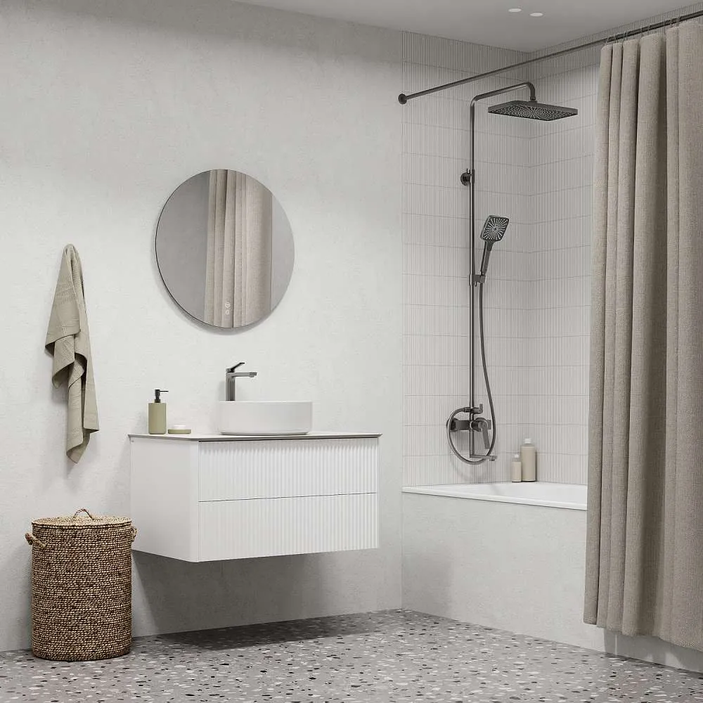 Смеситель для раковины IDDIS Parker высокий матовый графит PARGM01i01