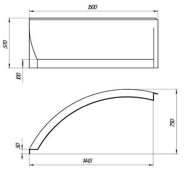 Панель ПИККОЛО/PICCOLO 1500х750 R фронт рельеф