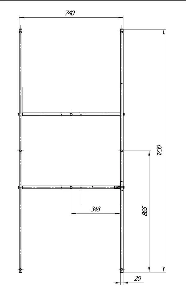 Рама разборная ПУ 1800х800