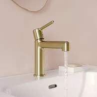 Cмеситель для раковины IDDIS Aiger золото матовый AIGMG00i01