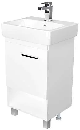 Тумба под раковину Tera 60Н 1д. Белый глянец