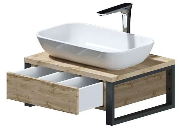 Тумба со столешницей GRUNGE LOFT 60П 1в.я Дуб Вотан