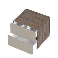 Тумба со столешницей ЭТЕРИ/Vortex 60П (600х500х500) 2я орех каньон коньяк/латте фактурный