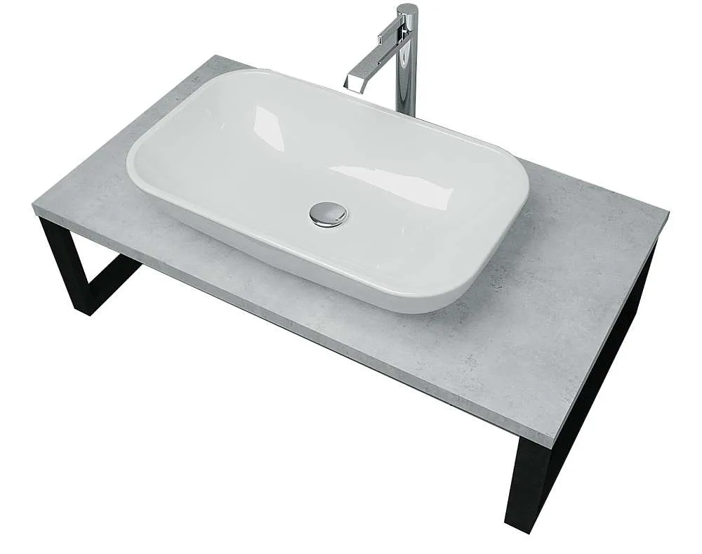 Столешница ГРАНЖ ЛОФТ/GRUNGE LOFT 90 бетон светлый