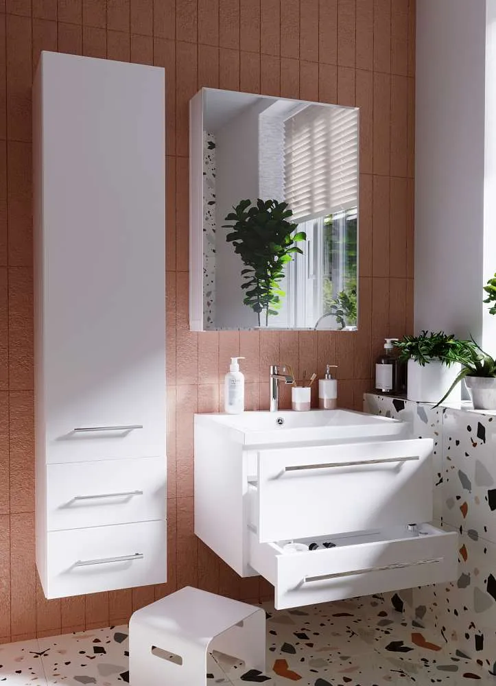 Пенал Соната 35П 1д.2в.я. белый глянец R