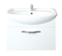 Тумба под раковину Вита 65П 1в.я. белый глянец, МДФ