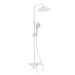 Душевая система Iddis Shelfy с изливом белый матовый SHEWTBTi06