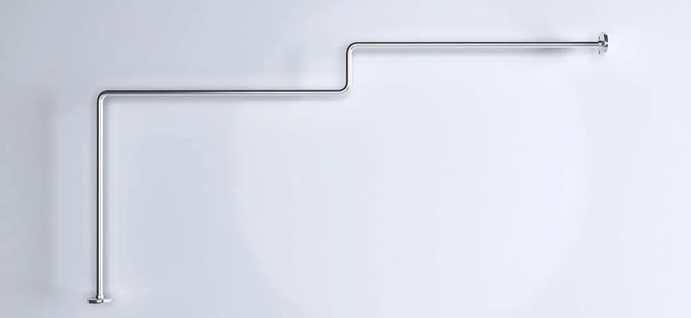 Карниз для ванны Linea 1650x850 Г-обр. (хром)