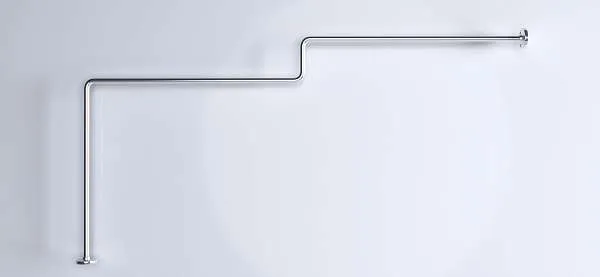 Карниз для ванны Linea 1650x850 Г-обр. (хром)