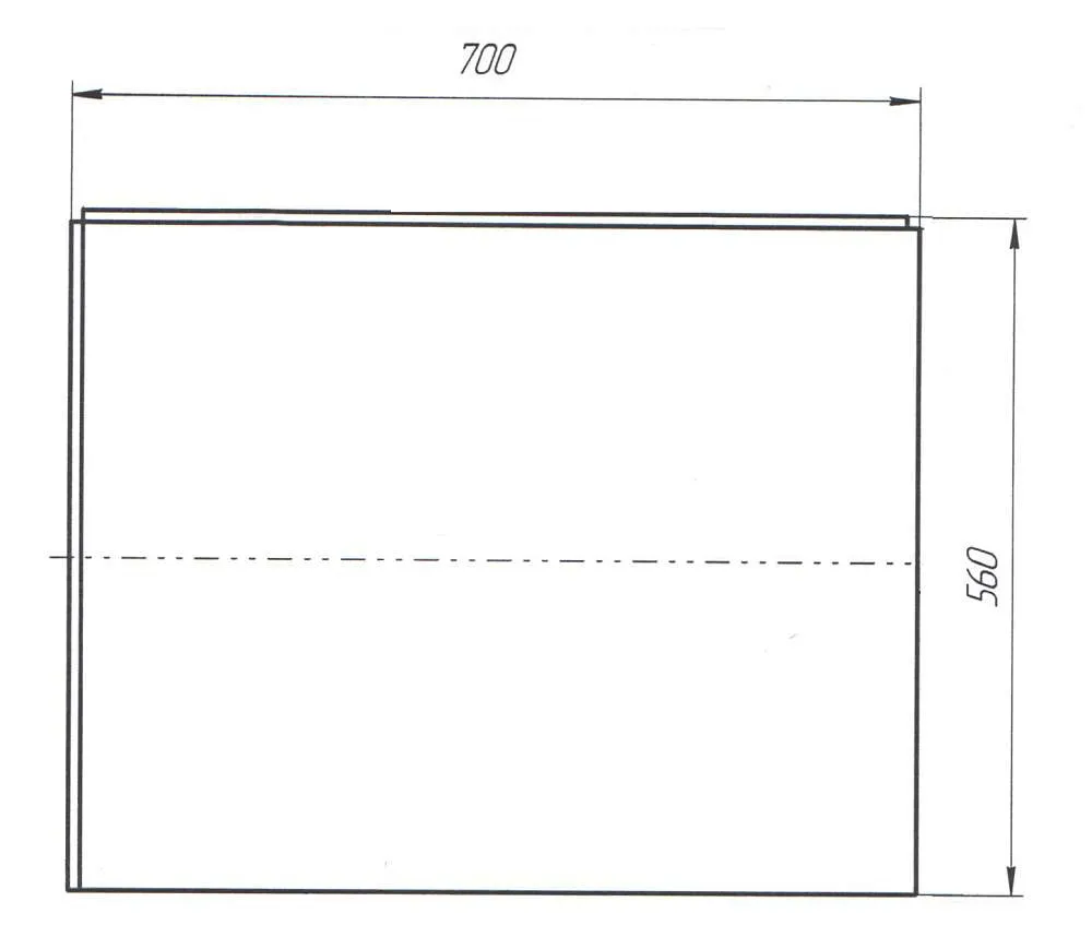 Панель ФЛЭТ/FLAT 700 L бок