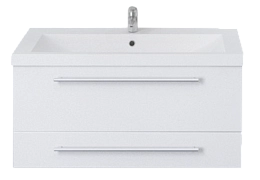 Тумба под раковину Соната 58П 2в.я. Белый глянец