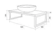 Столешница ГРАНЖ ЛОФТ/GRUNGE LOFT 100 дуб вотан