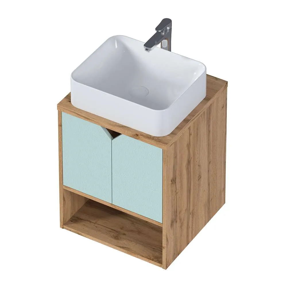 Тумба ДЕЛЬТА/Delta 50П 2Д Мята софт