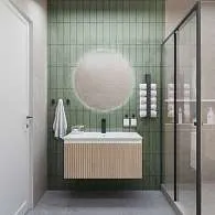 Тумба под раковину Row 100П (1000х400х450) 1я белый/дуб