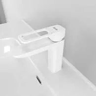 Смеситель для раковины IDDIS Slide белый SLIWT00i01