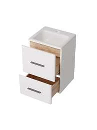 Тумба с раковиной МИНИМИ 40П (400x590x350) 2я белый