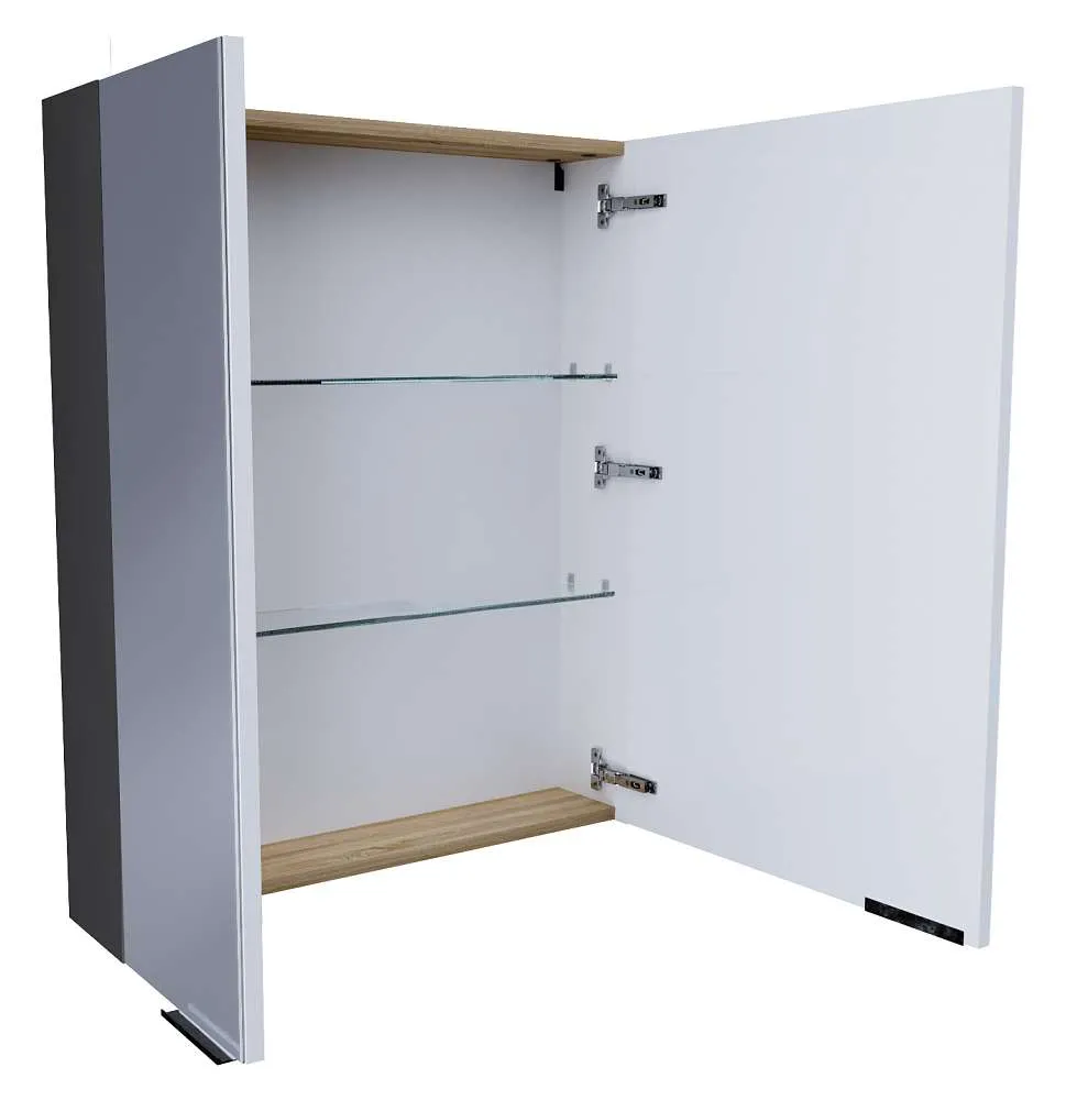 Зеркальный шкаф Gaula 60 2д.Black