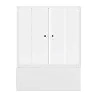 Шторка для ванны 150х140 МW (белый)