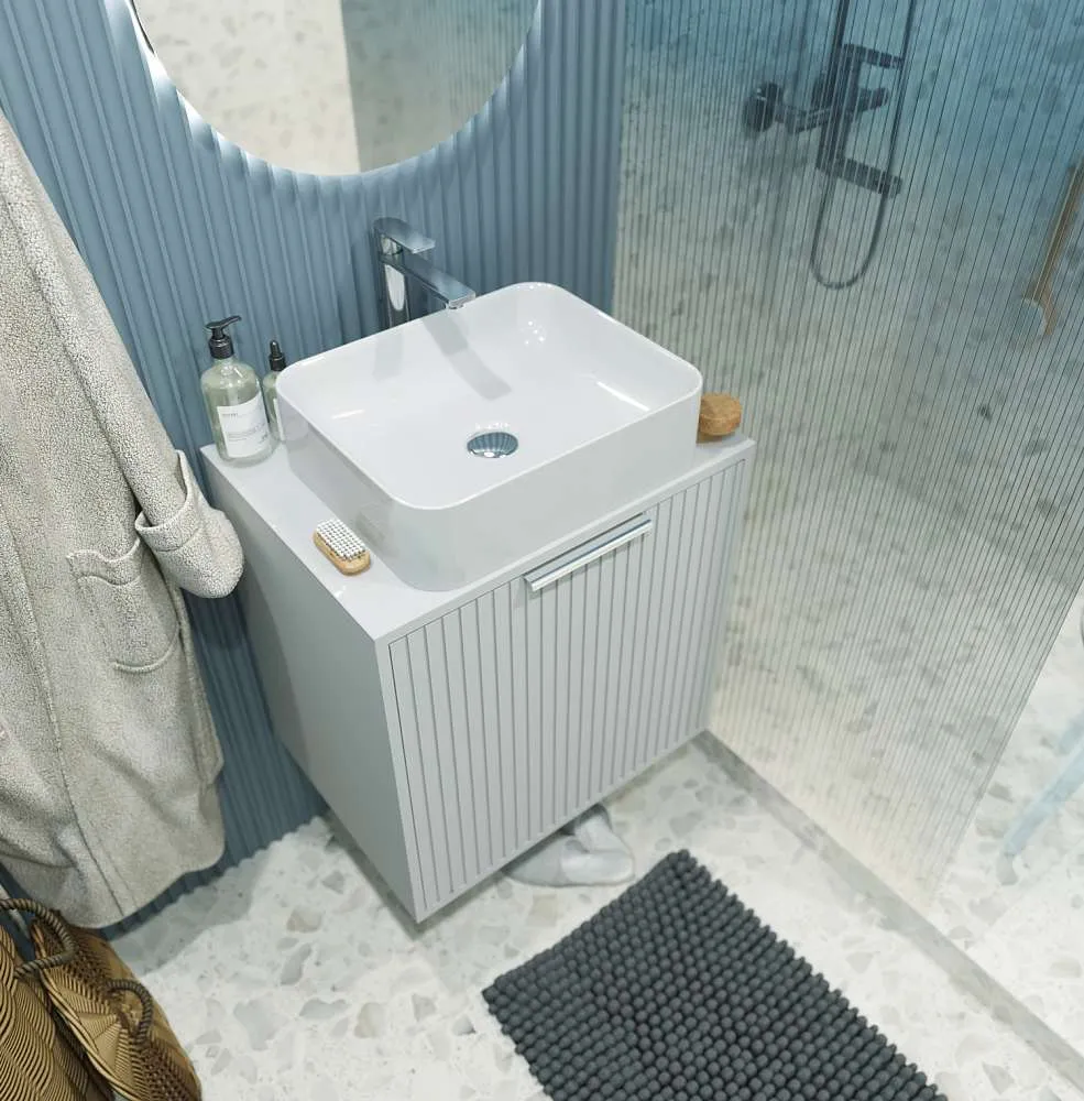 Тумба со столешницей ЭСТЕЛЬ/Estel 60П 1я белый