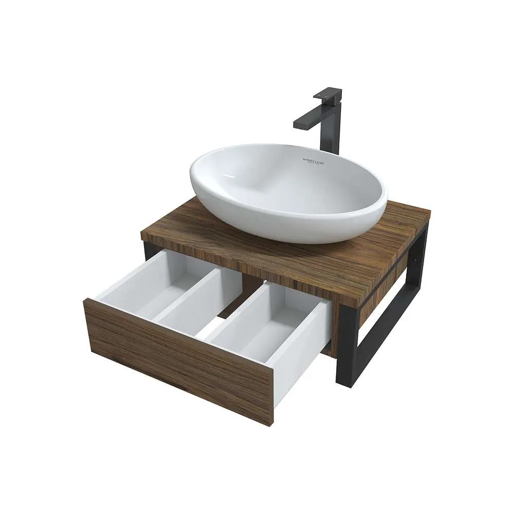 Тумба ГРАНЖ ЛОФТ/GRUNGE LOFT 60П 1в.я орех