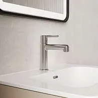 Cмеситель для раковины IDDIS Aiger хром матовый AIGBC00i01