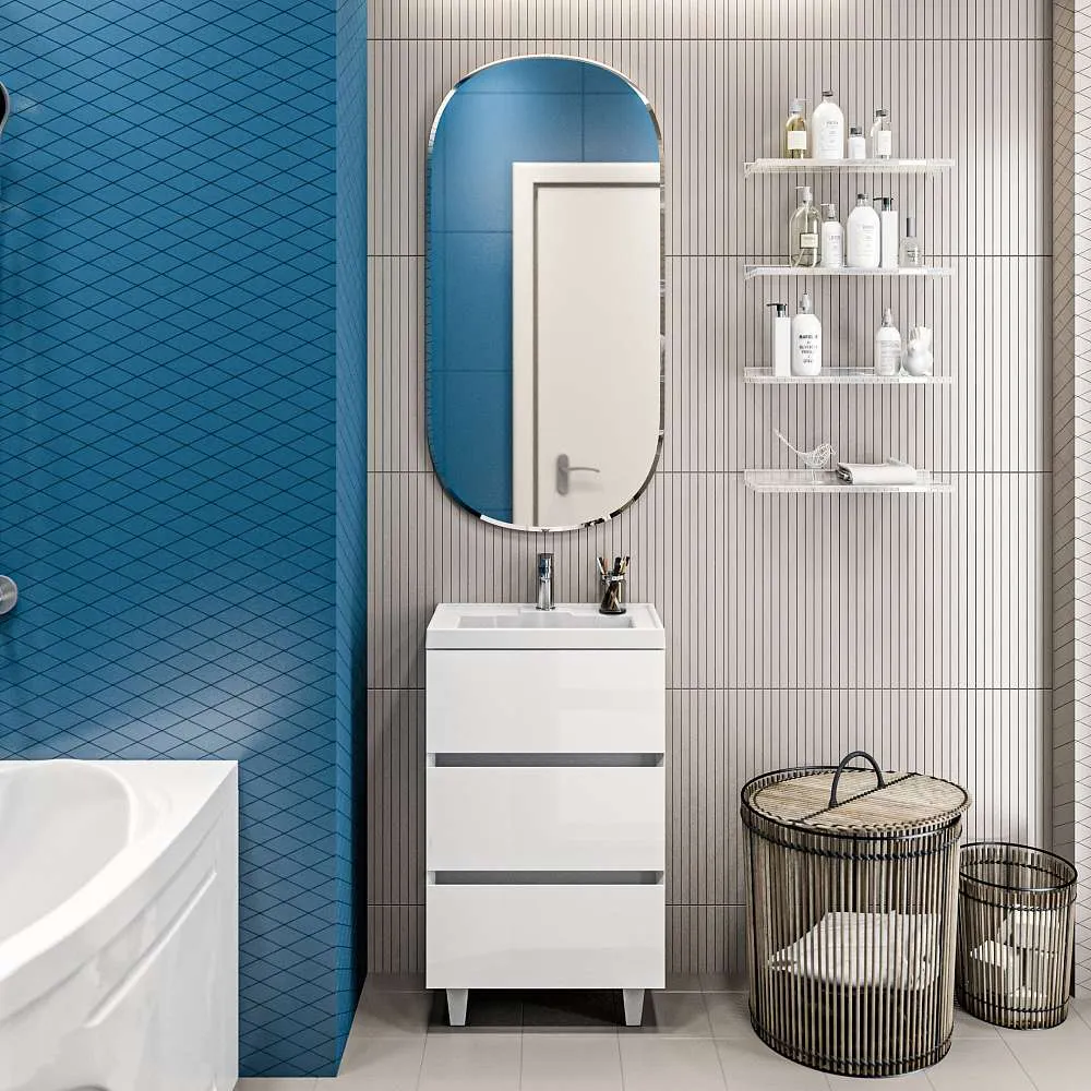 Тумба с раковиной МОДУЛЬ М/Bumble 60Н 2я